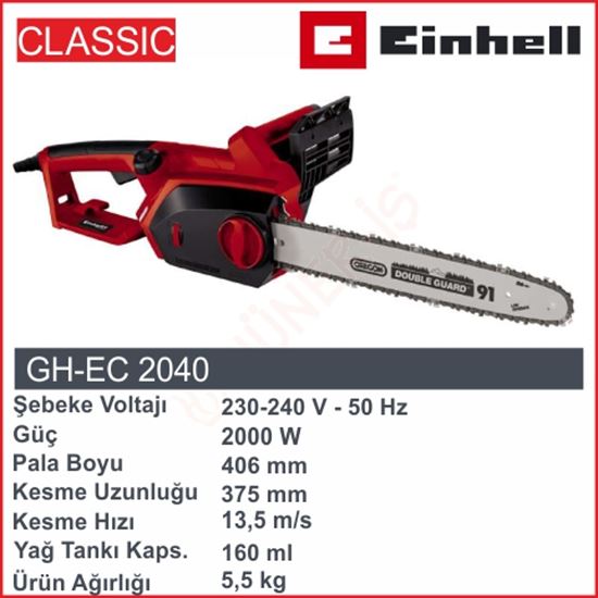 EİNHELL ELEKTRİKLİ AĞAÇ KESME (GH-EC 2040) resimleri