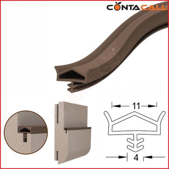 11MM ORTADAN ÇATILI ÇİFT TIRNAK KAHVE FİTİL (100MT) resimleri