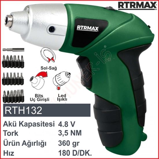 RTRMAX AKÜLÜ TORNAVİDA 4.8v (RTH132) resimleri