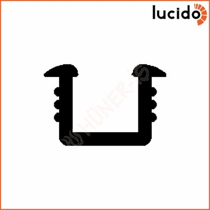 LCD LC30 SÜRME KAPAK PVC ÜST RAYI (3Mt) (L-3703) (-) Resmi