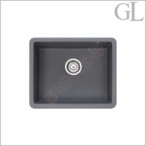 GLGE 40U GRİ GRANİT EVİYE (TA) resmi