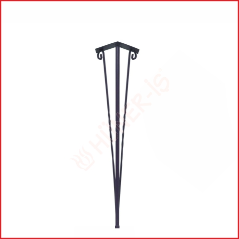 40cm HENDA METAL SİYAH AYAK resmi