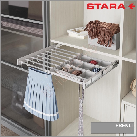 TELESKOPİK RAYLI KUTULU PANTOLONLUK resmi