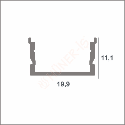 SM 6001 LED KANALI M.ELOKSAL 3mt resmi