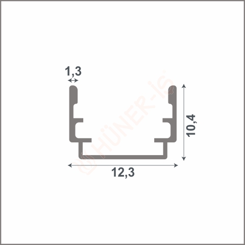 SM 6012 LED KANALI M.ELOKSAL 3mt resmi