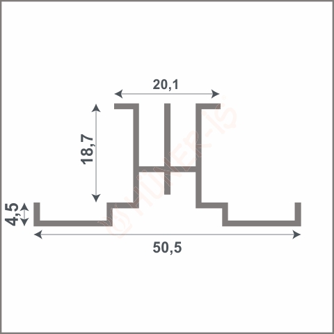 SM 8071 ÇİFT DELİK DİKME 3mt resmi