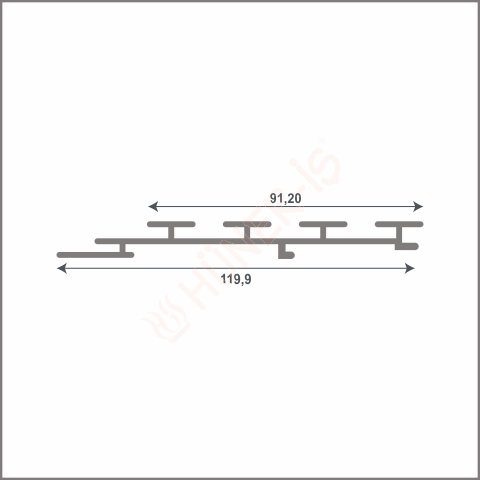 SM 8072 LAMBİRİ BEYAZ 3mt resmi