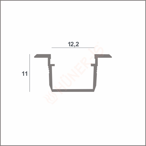 GÖMME LED PROFİLİ (3mt) resmi