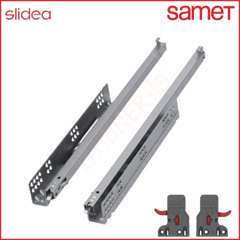 SAMET 50cm SLİDEA TEK AÇILIR FRENLİ RAY resmi