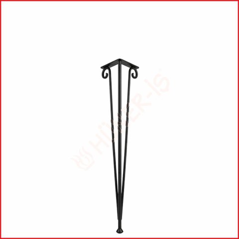 40cm HENDA METAL SİYAH AYAK resmi
